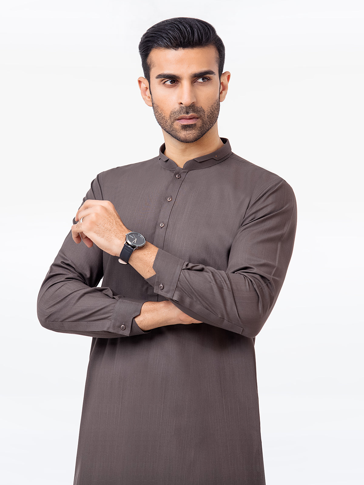 Men's Dark Grey Kurta Pajama