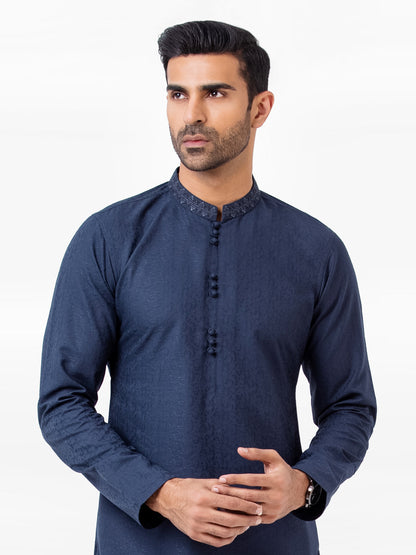 Men's Navy Kurta Pajama