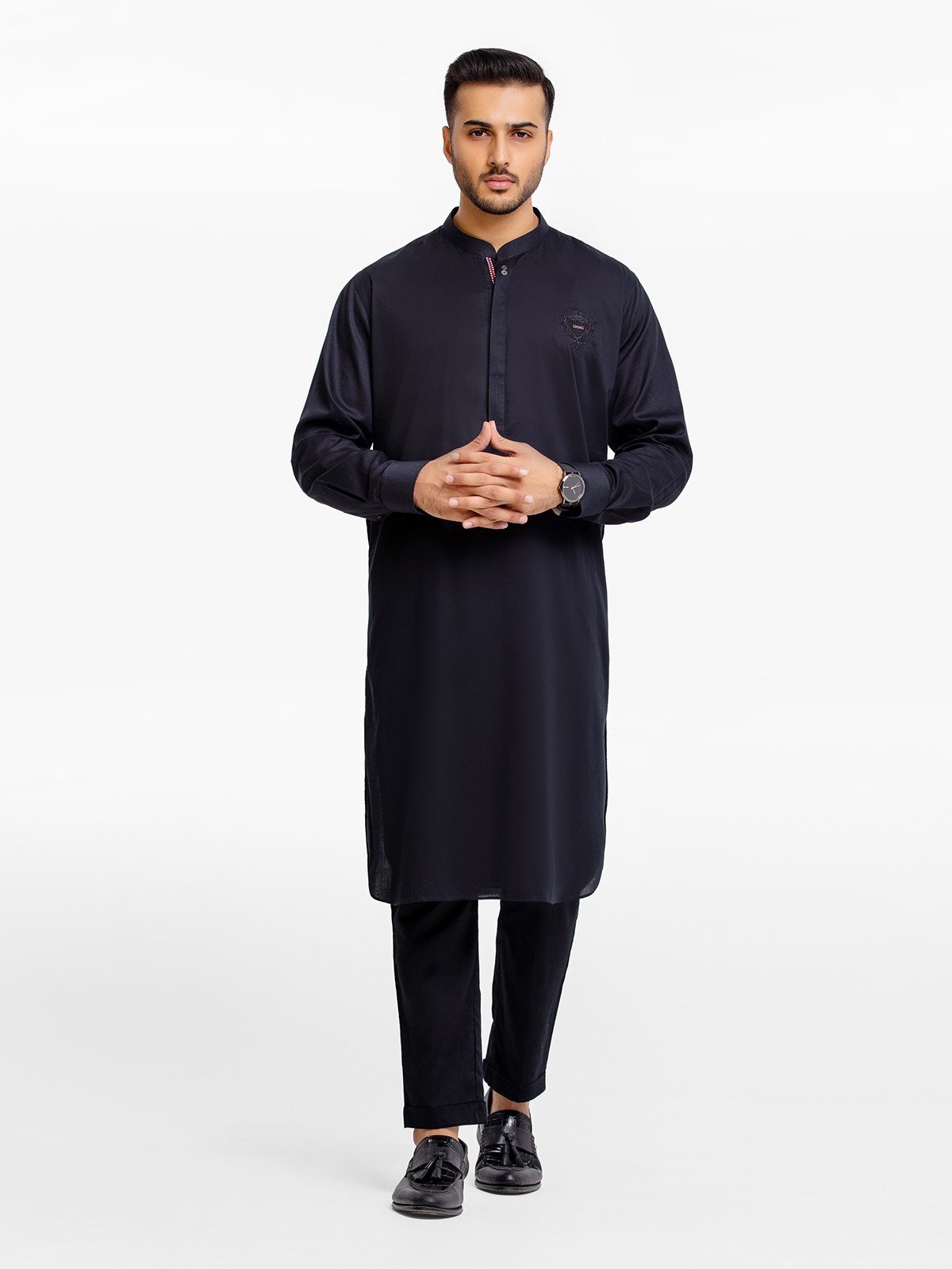 Men's Black Kurta Pajama