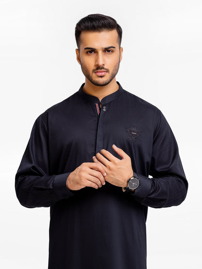 Men's Black Kurta Pajama