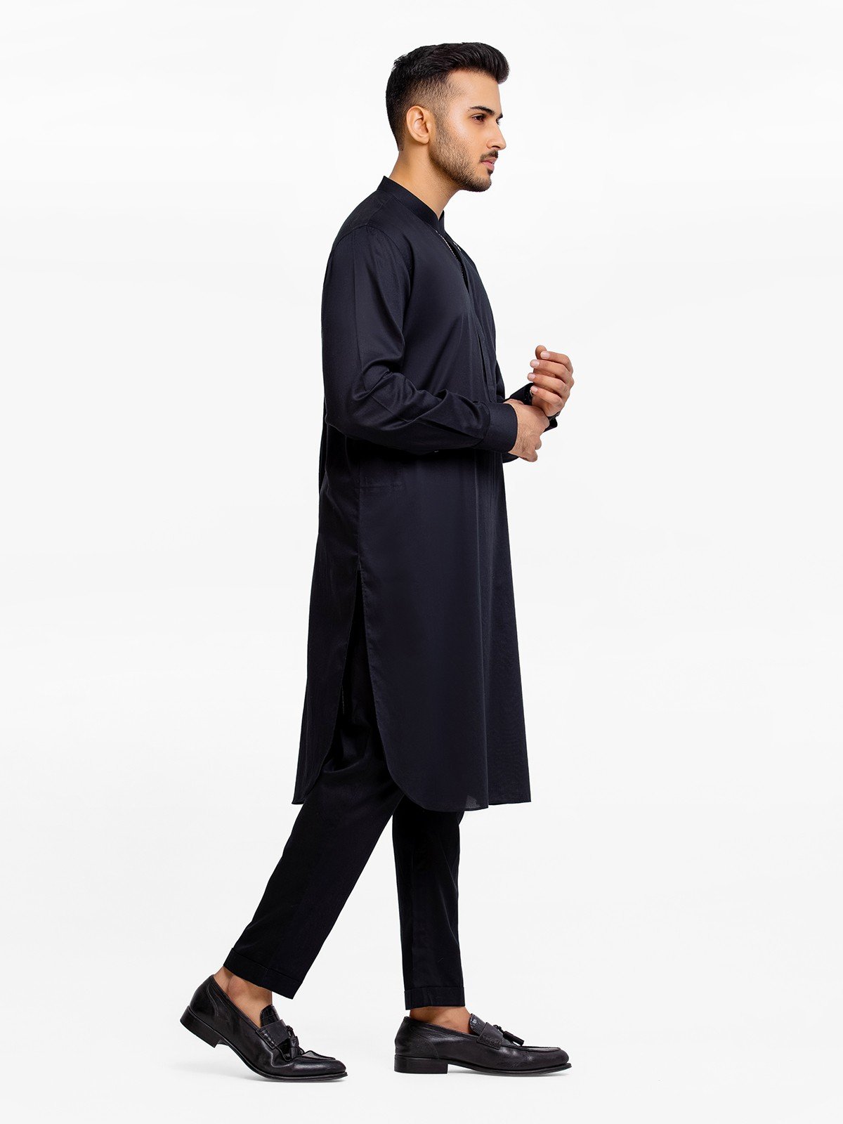 Men's Black Kurta Pajama