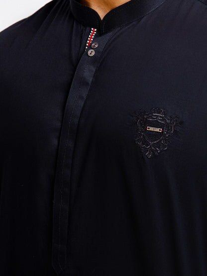 Men's Black Kurta Pajama