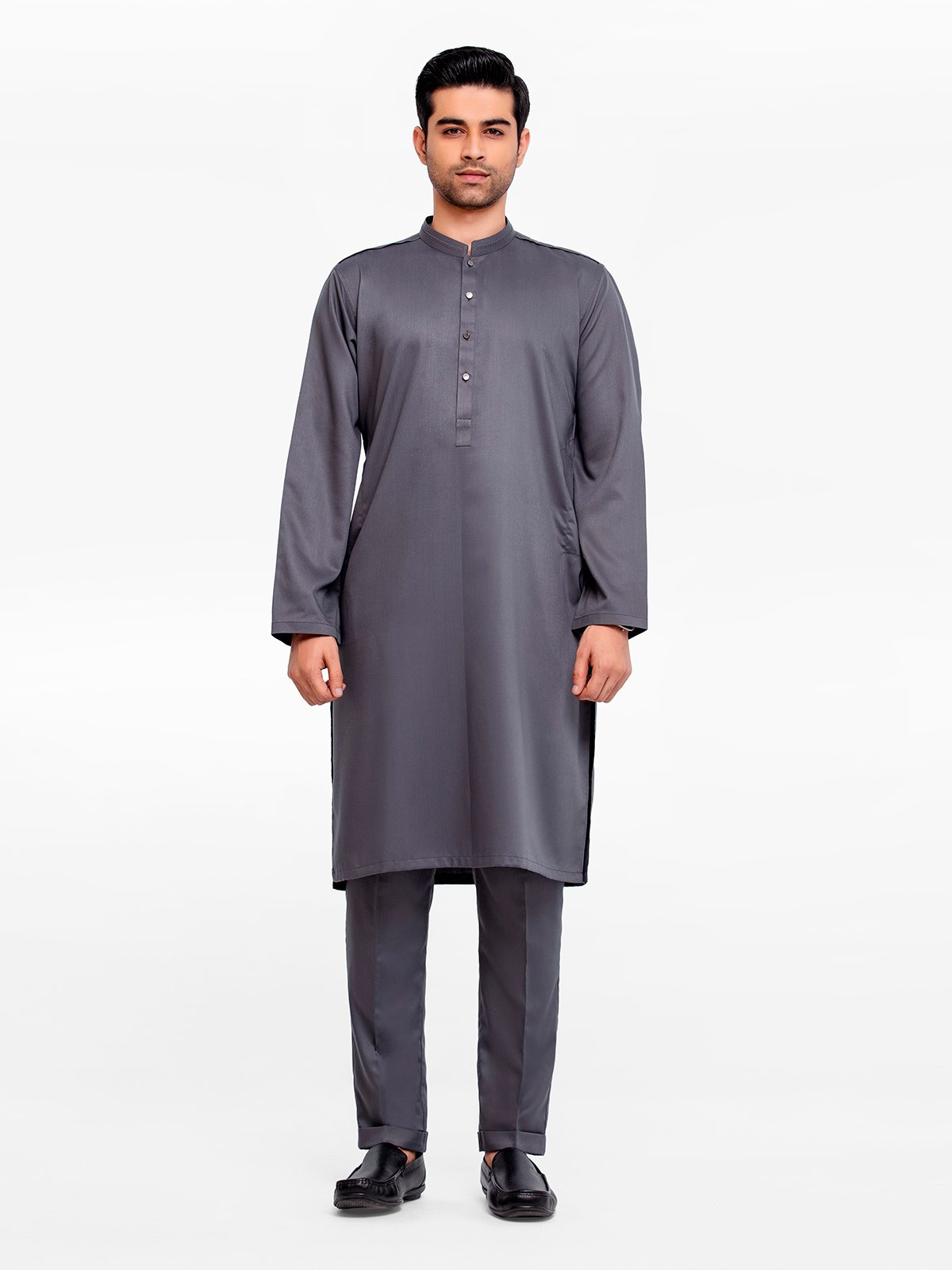 Men's Dark Grey Kurta Pajama