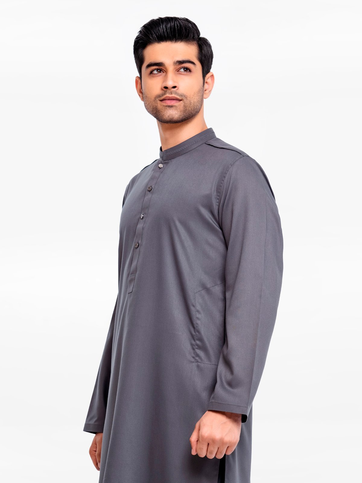 Men's Dark Grey Kurta Pajama