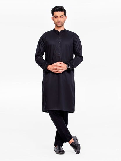 Men's Black Kurta Pajama