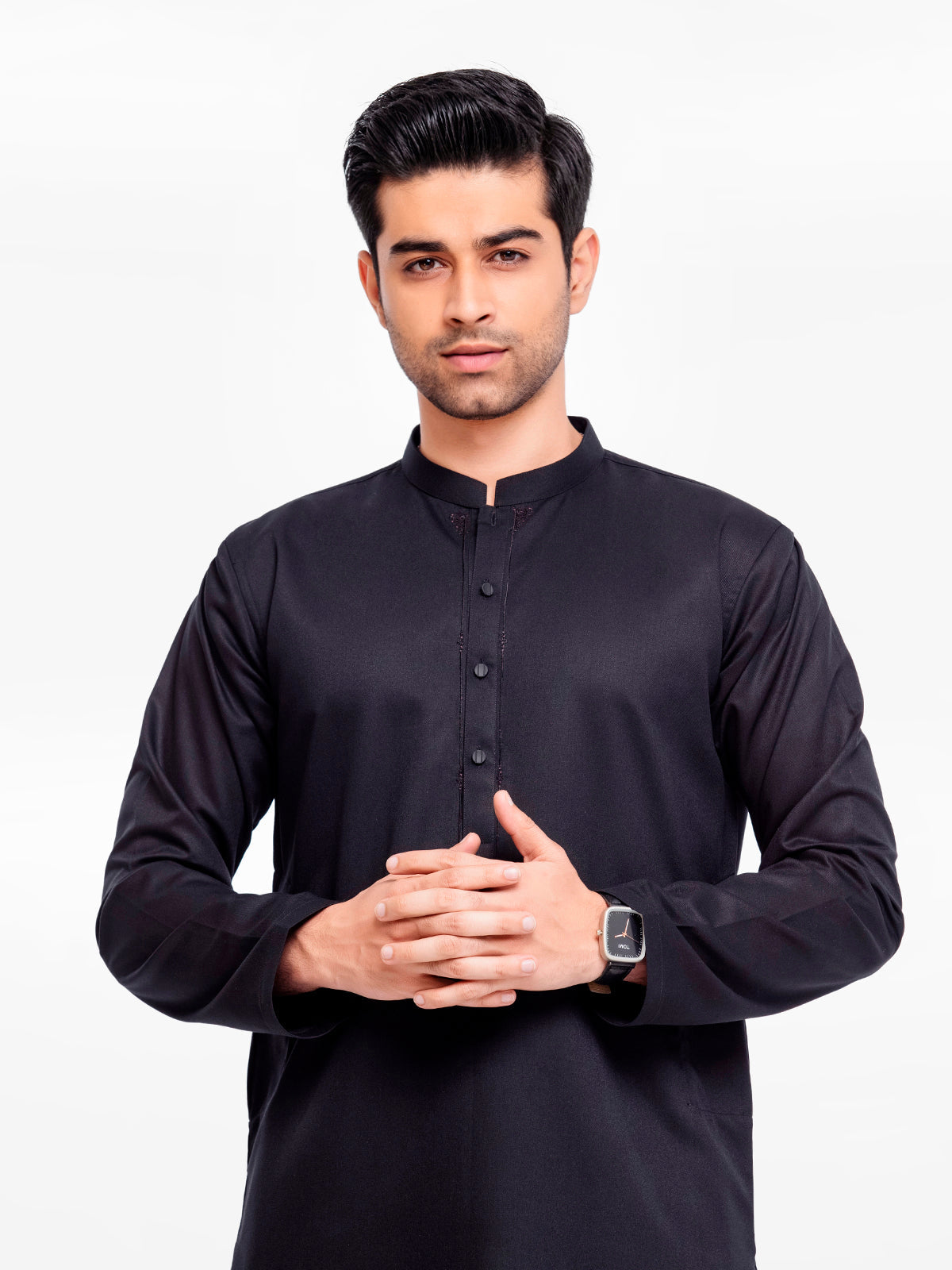 Men's Black Kurta Pajama