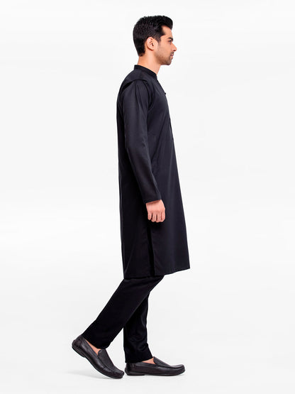 Men's Black Kurta Pajama