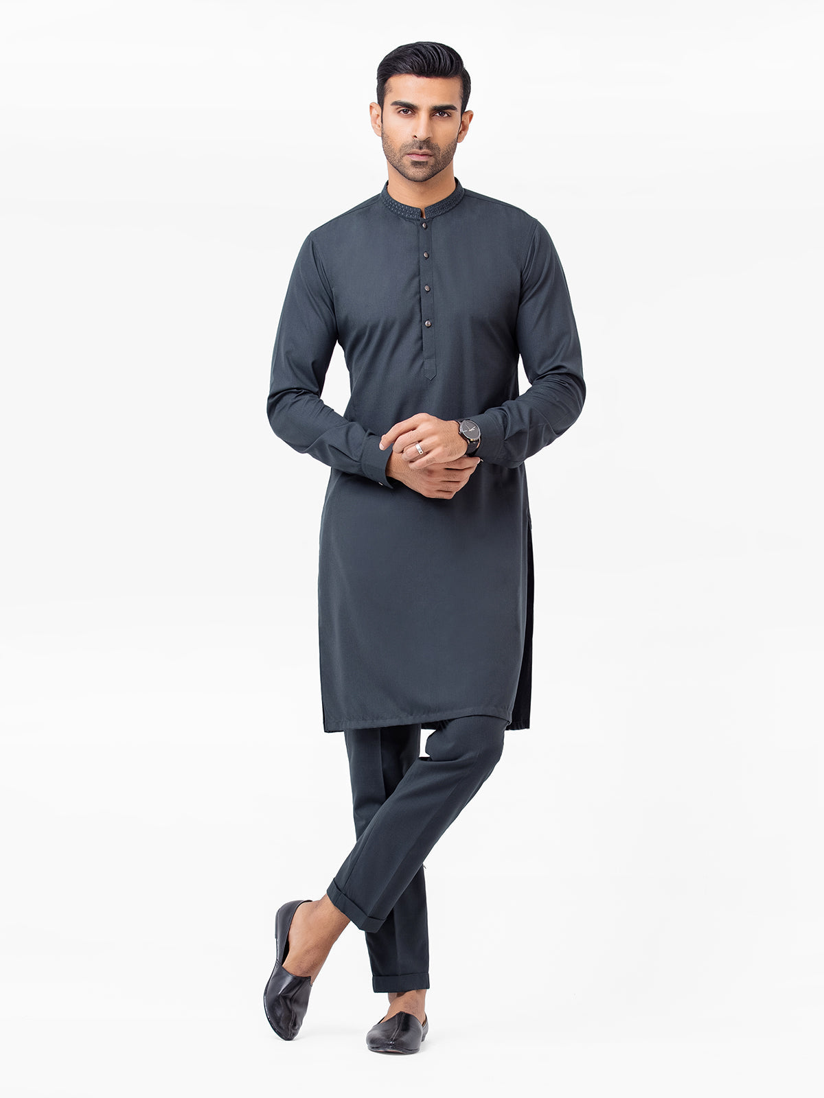 Men's Dark Green Kurta Pajama