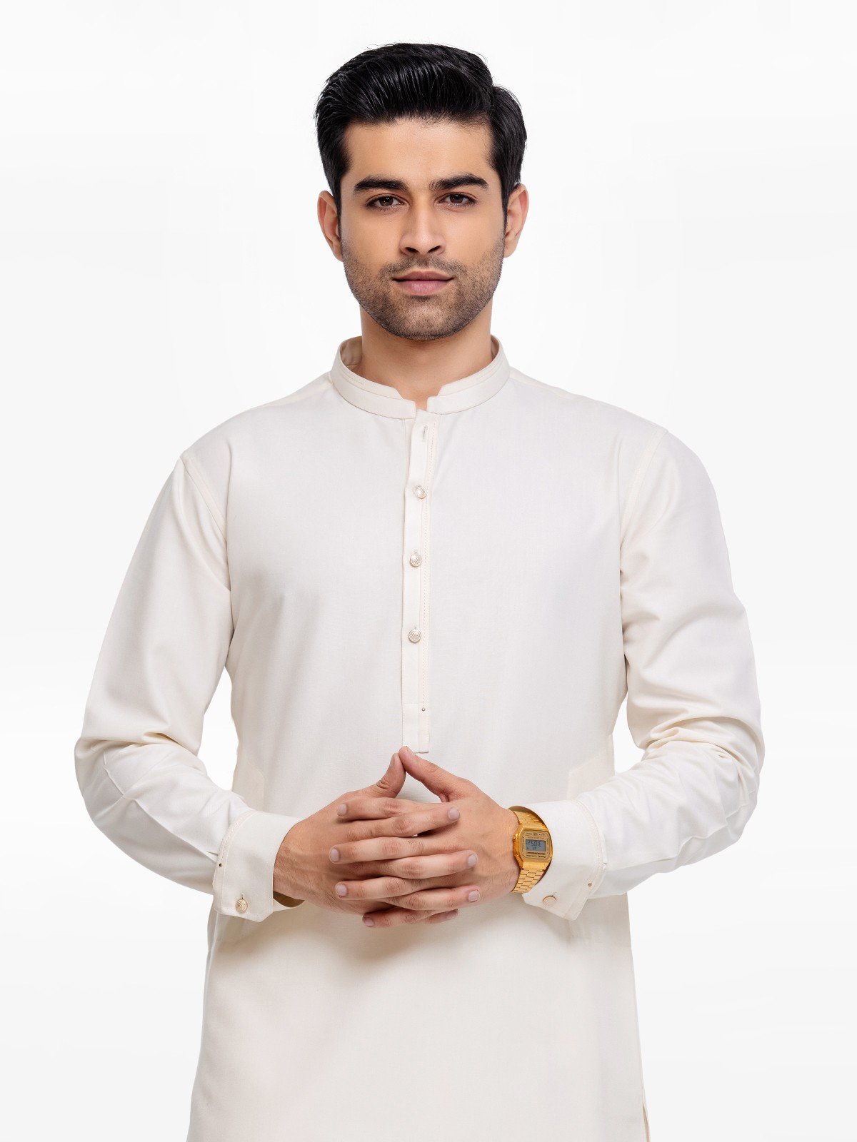 Men's Cream Kurta Pajama