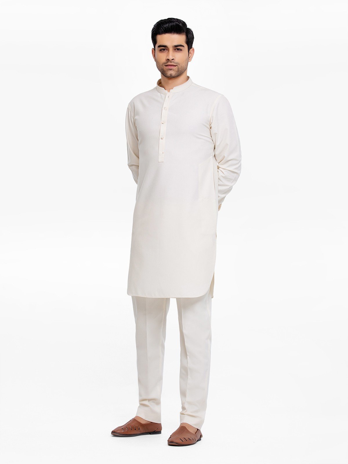 Men's Cream Kurta Pajama