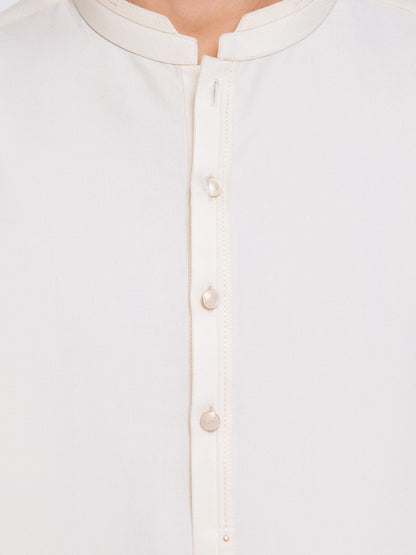 Men's Cream Kurta Pajama