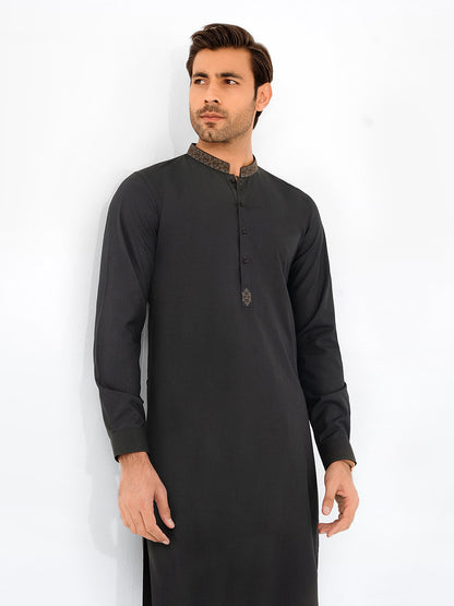 Men's Bottle Green Kurta Pajama