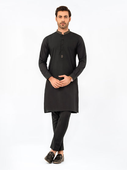 Men's Bottle Green Kurta Pajama