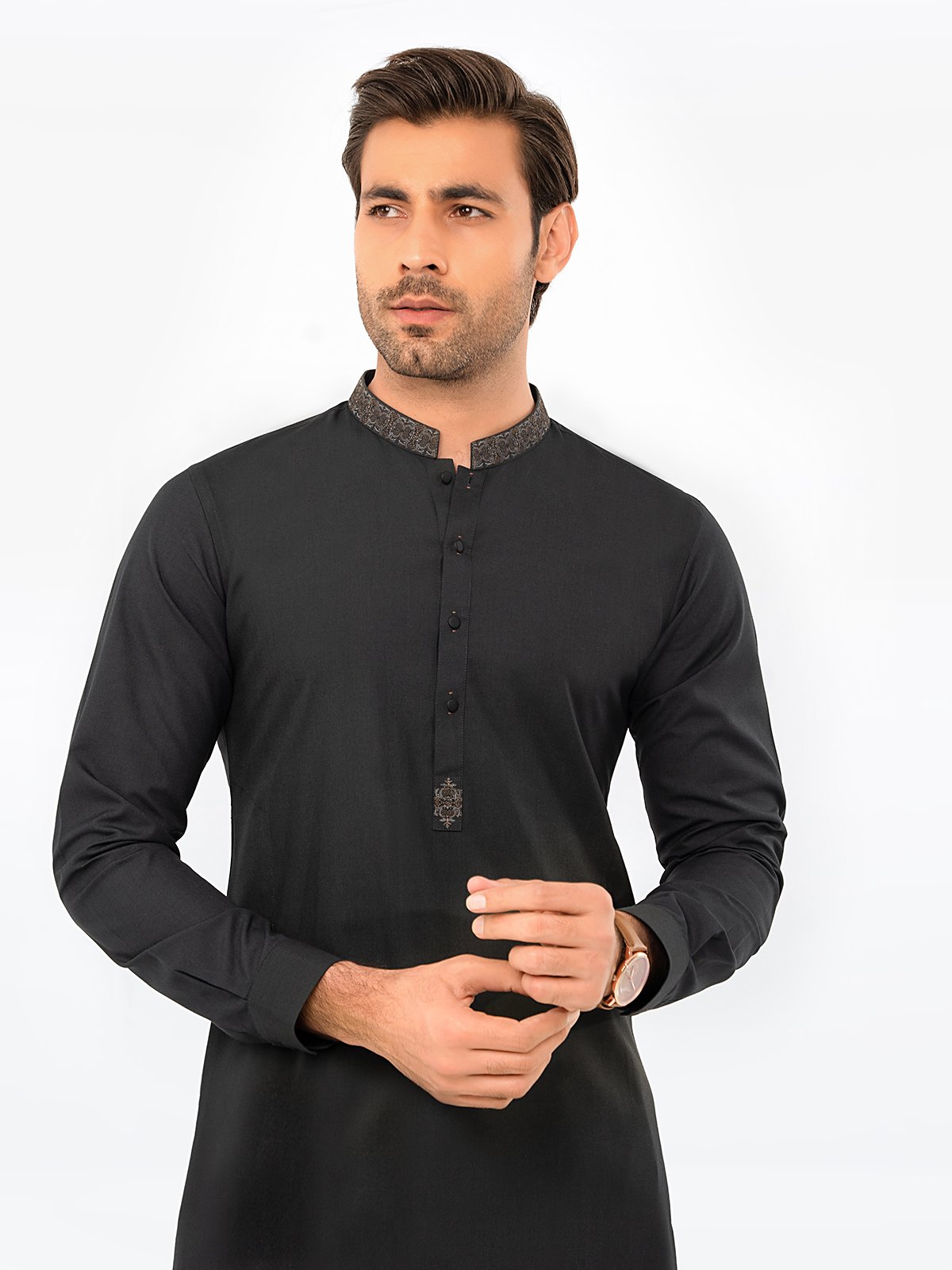 Men's Bottle Green Kurta Pajama