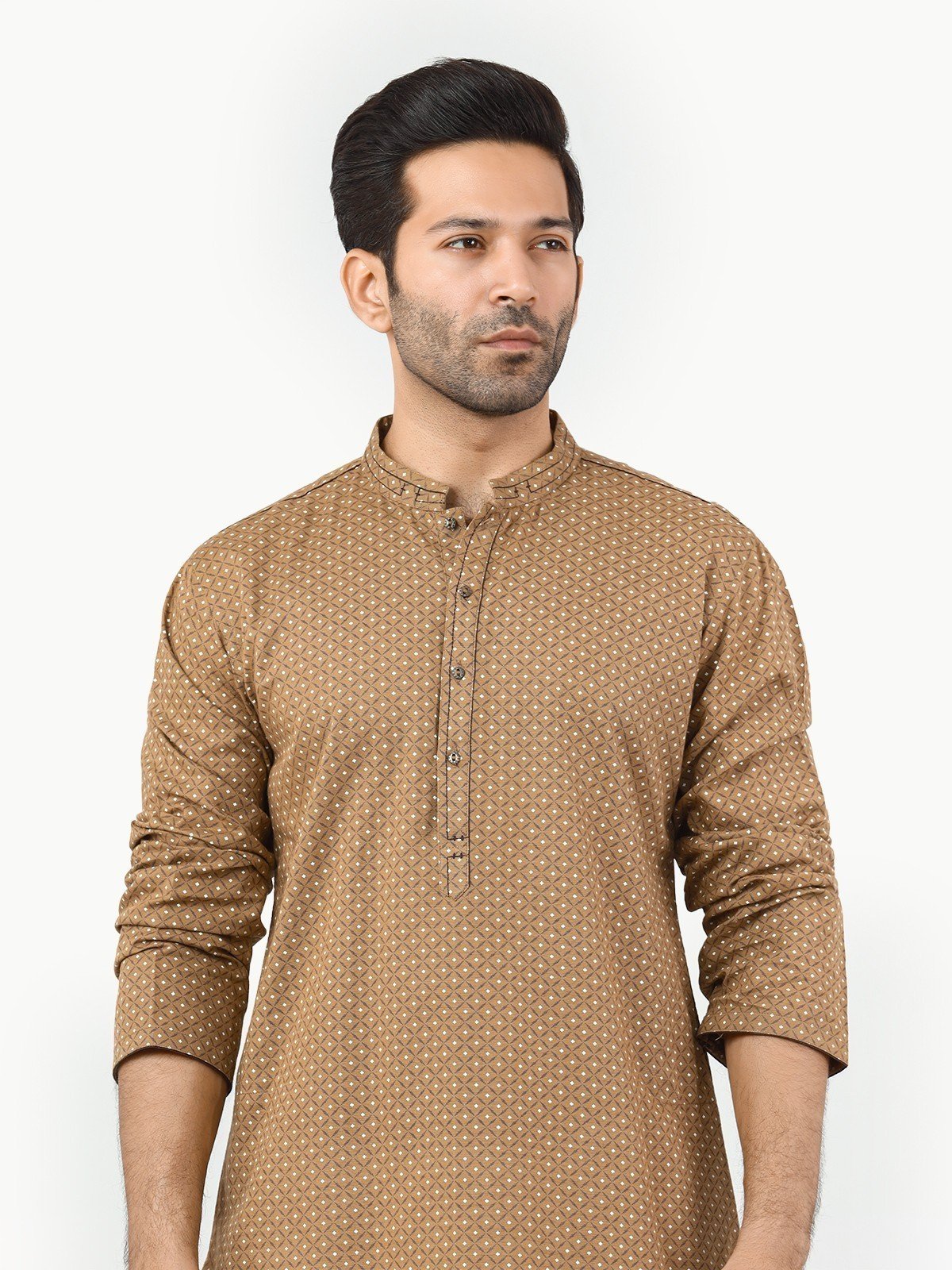 Men's Light Brown Kurta