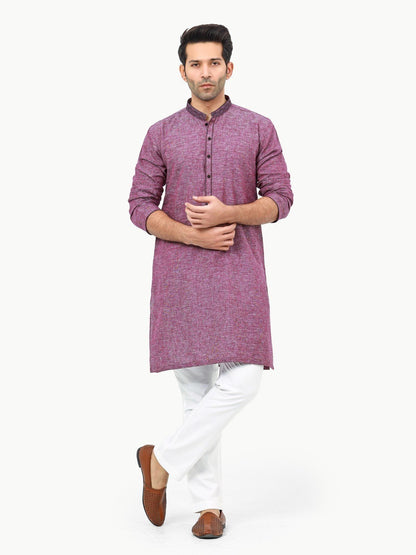 Men's Purple Kurta