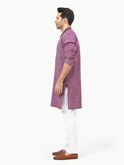 Men's Purple Kurta