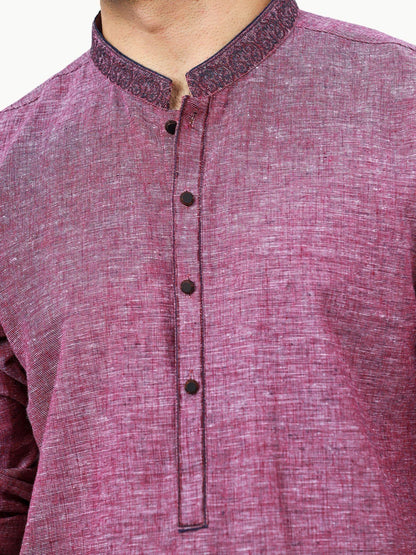 Men's Purple Kurta