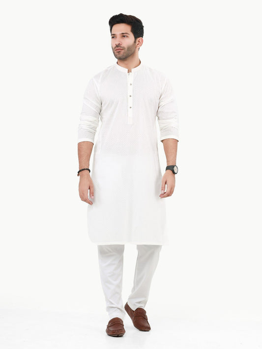 Men's Cream Kurta