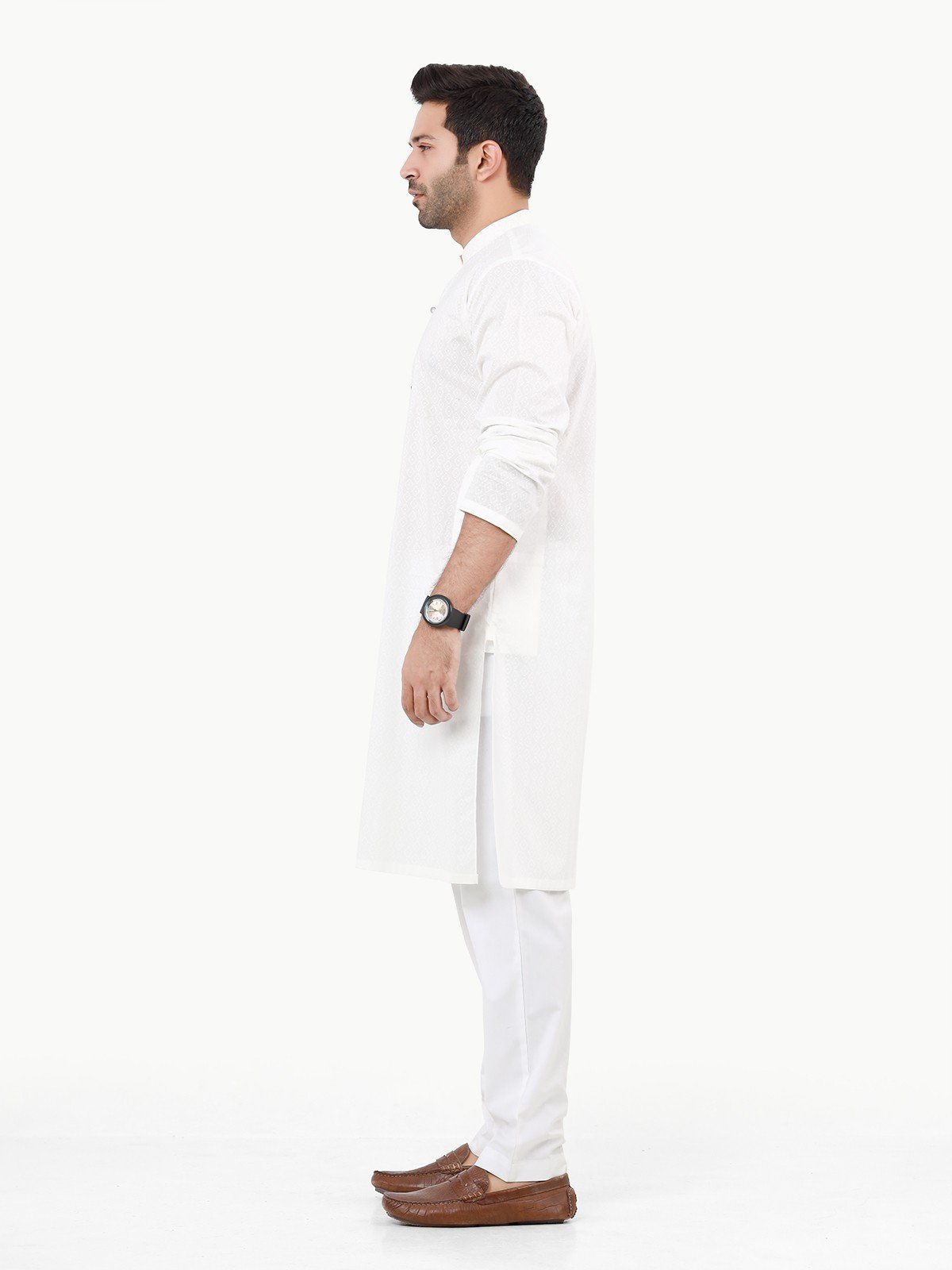 Men's Off White Kurta