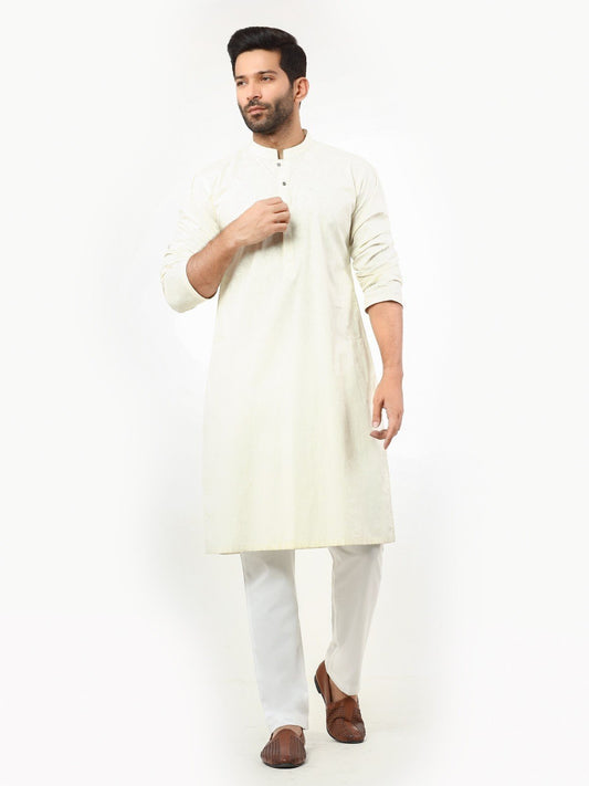 Men's Cream Kurta