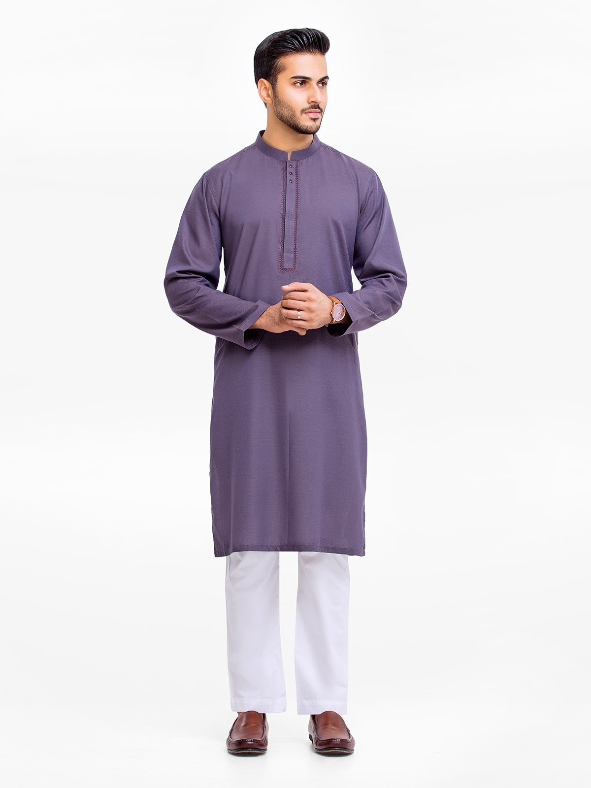 Men's Purple Kurta