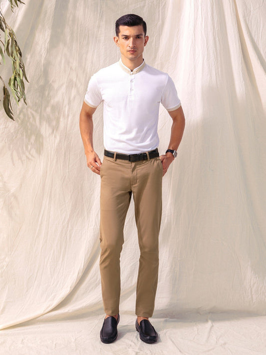 Men's White Polo Shirt