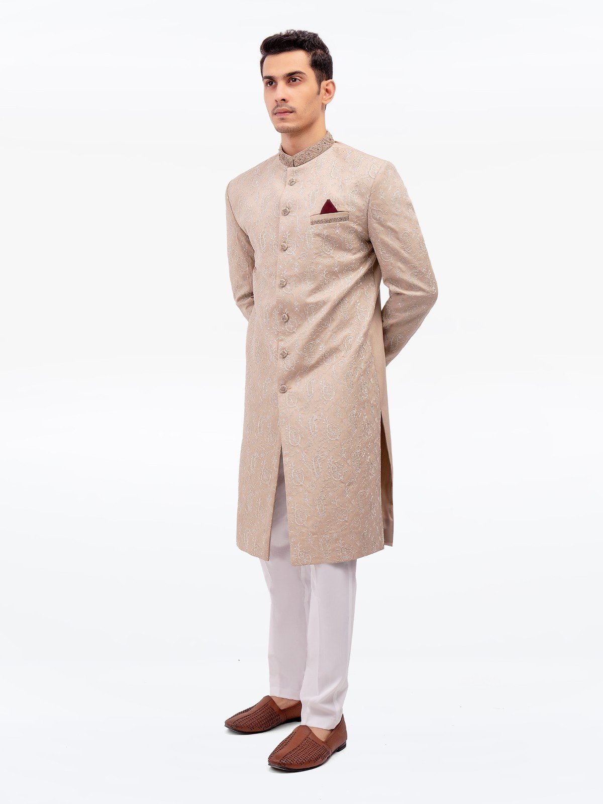 Men's Fawn Sherwani