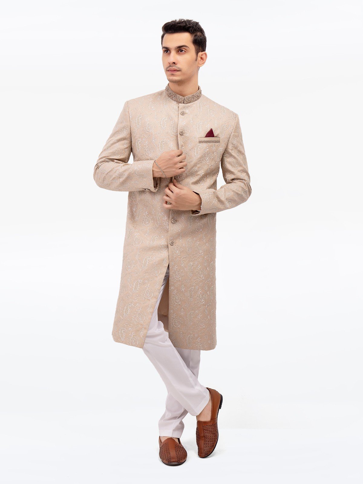 Men's Fawn Sherwani