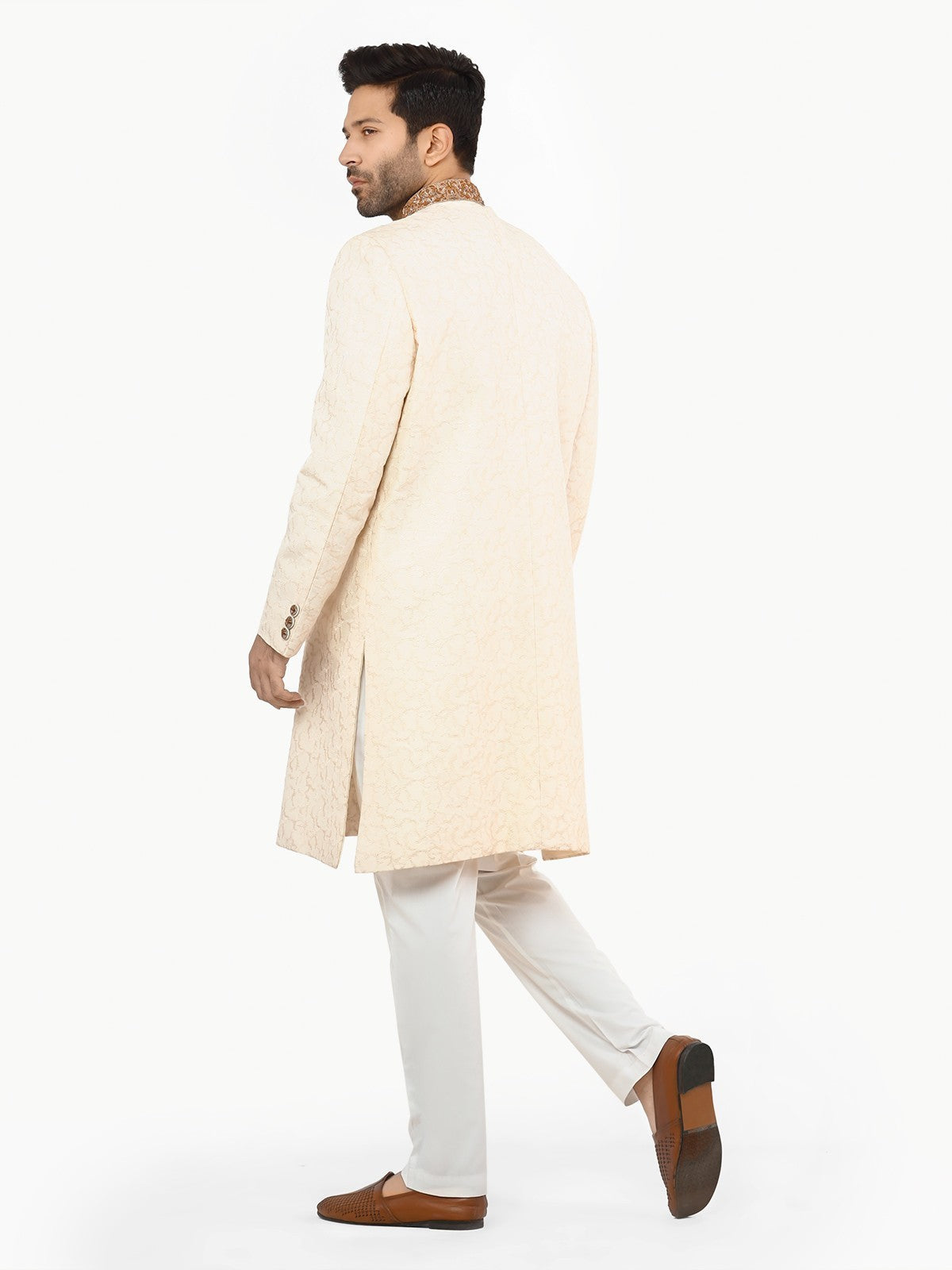 Men's Cream Sherwani