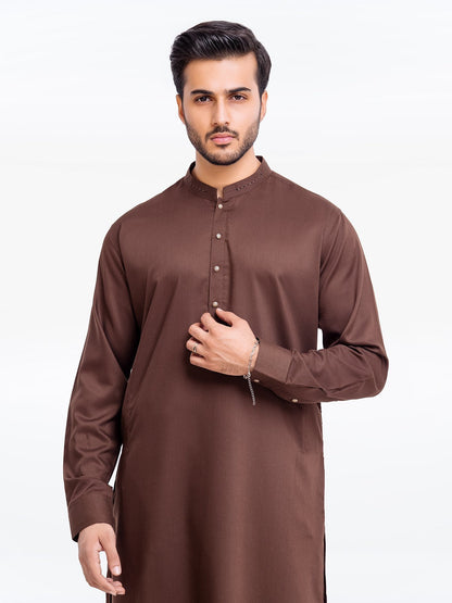 Men's Brown Kurta Shalwar