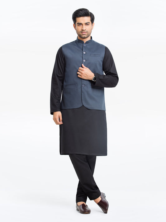 Men's Navy Blue Waist Coat