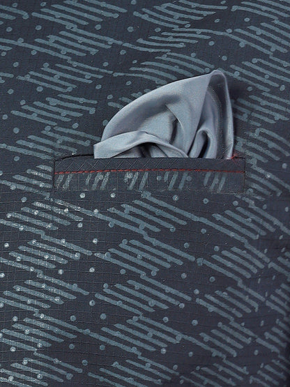 Men's Grey & Black Waist Coat