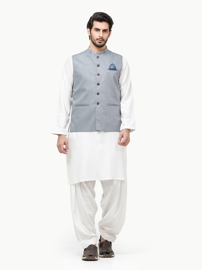 Men's Grey Waist Coat