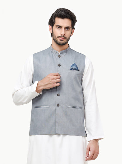 Men's Grey Waist Coat