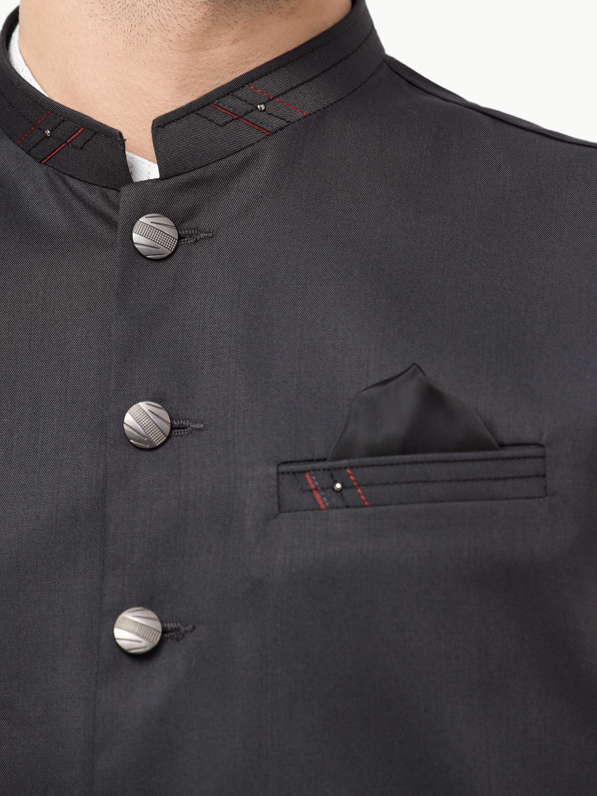 Men's Charcoal Waist Coat