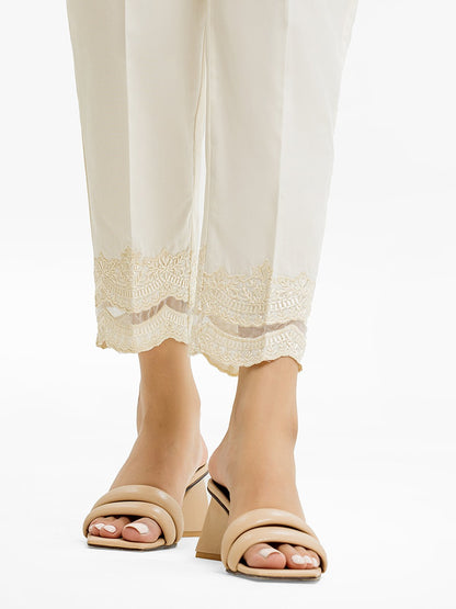 Women's Cream Trouser