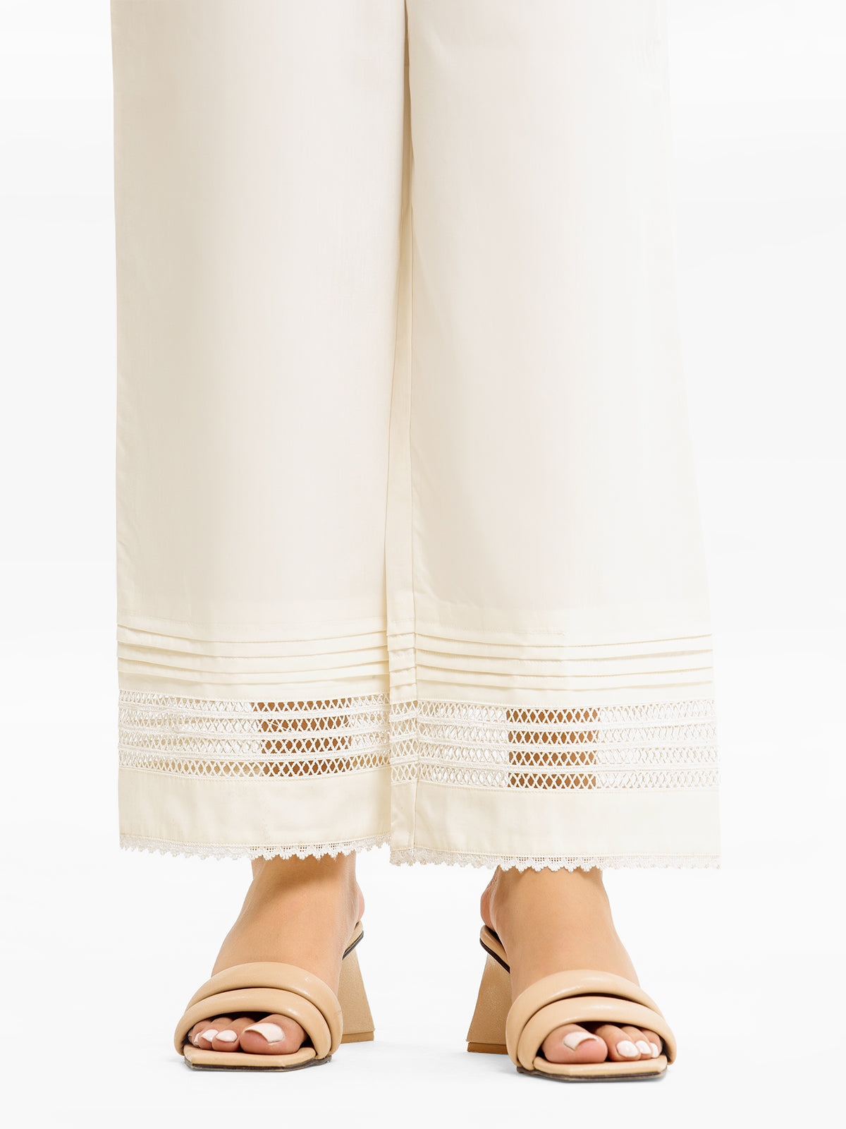 Women's Cream Trouser