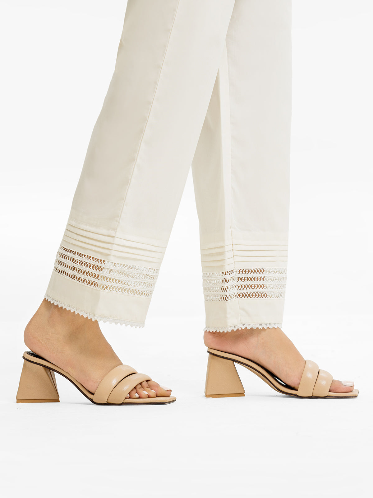 Women's Cream Trouser