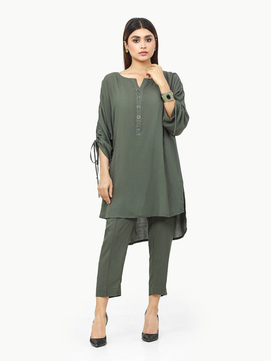 Pret 1Pc Plain Viscose Shirt