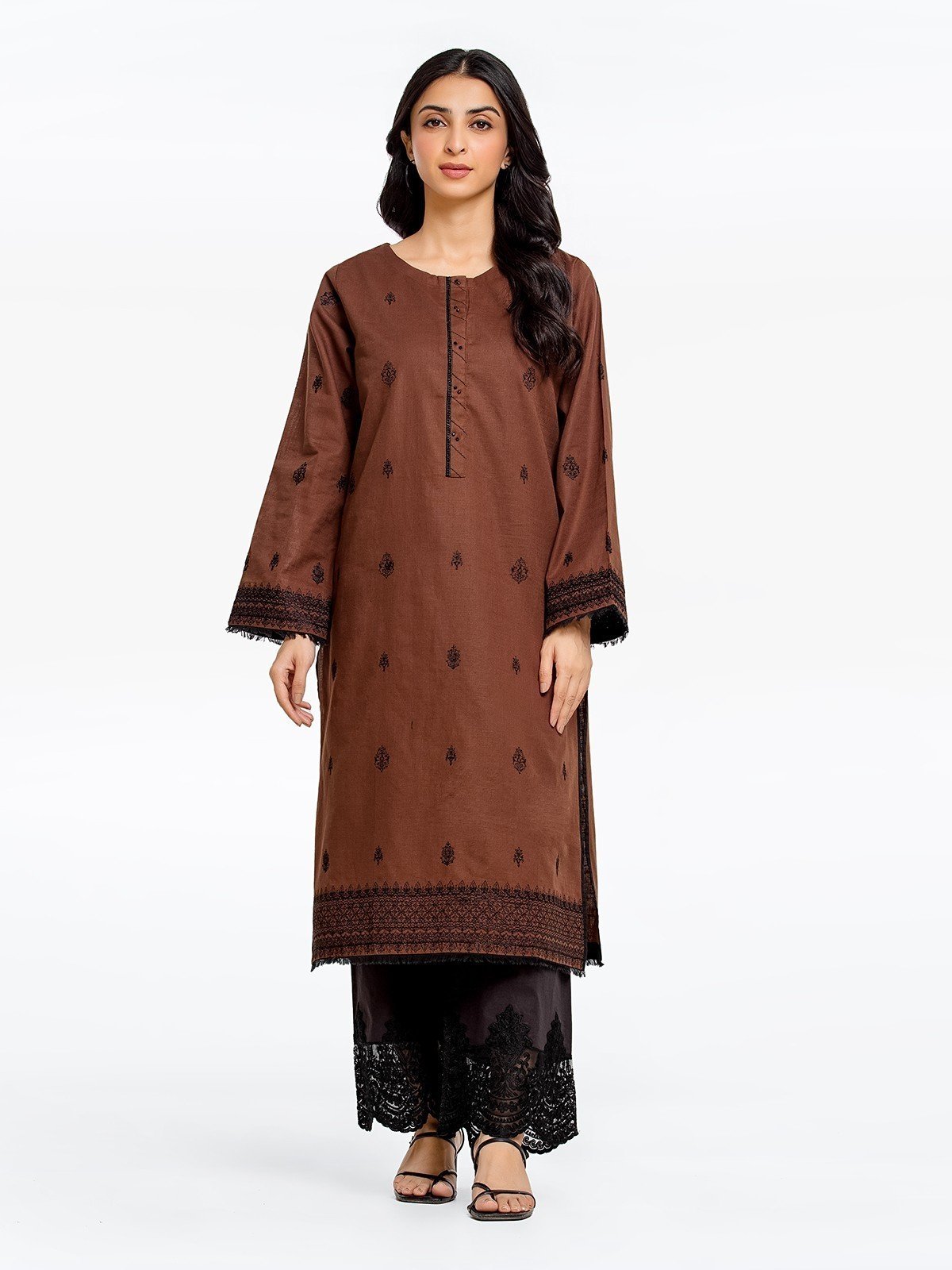 Pret 1Pc Embroidered Khaddar Shirt