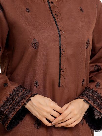 Pret 1Pc Embroidered Khaddar Shirt