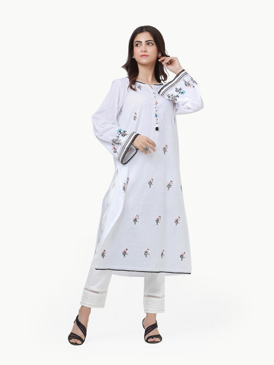 Pret 1Pc Embroidered Cotton Shirt