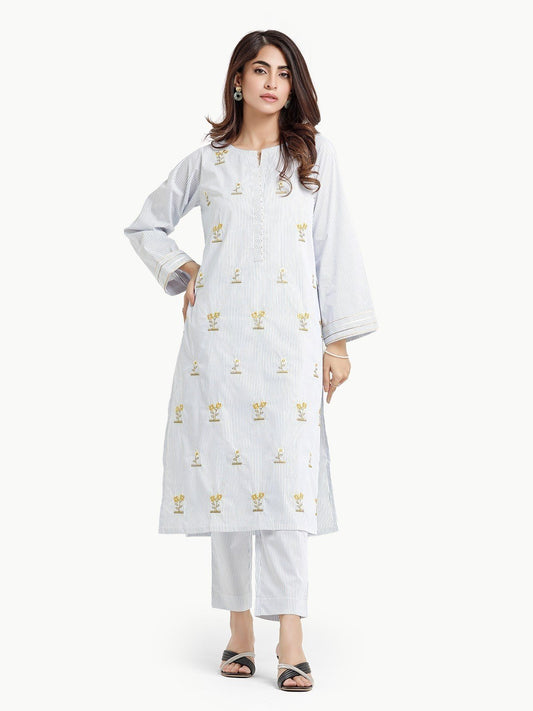 Pret 1Pc Embroidered Poplin Shirt