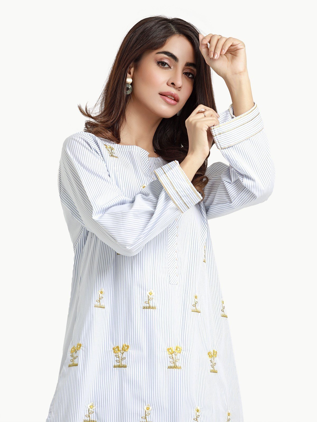 Pret 1Pc Embroidered Poplin Shirt