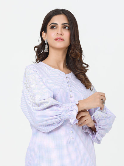 Pret 1Pc Embroidered Cotton Shirt