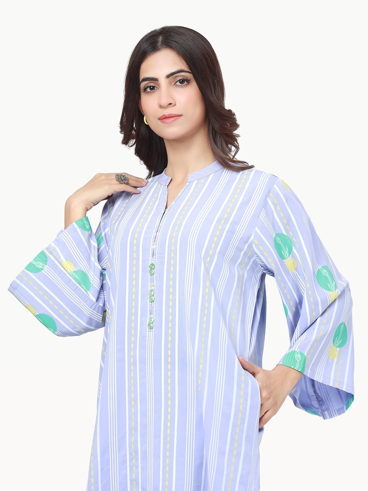 Pret 1Pc Printed Viscose Shirt