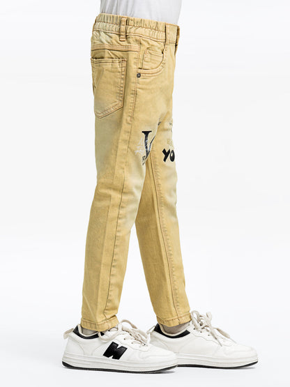 Boy's Khaki Denim Pant