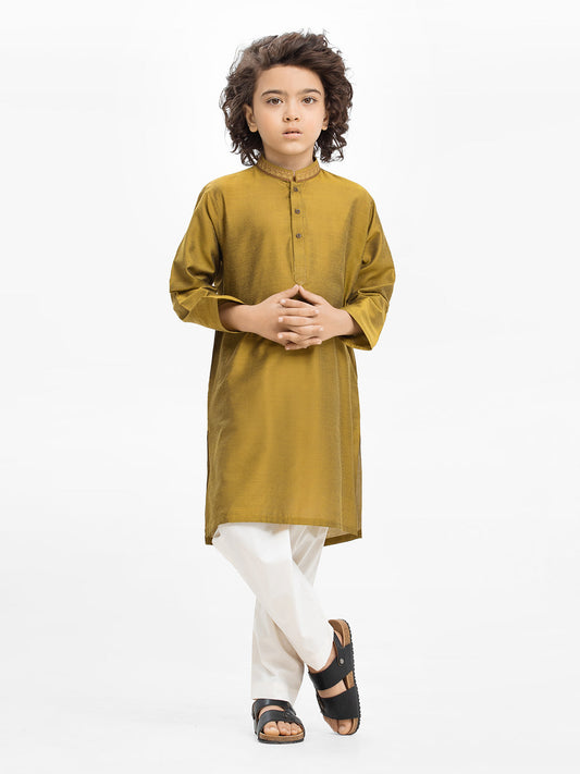 Boy's Moss Green Kurta