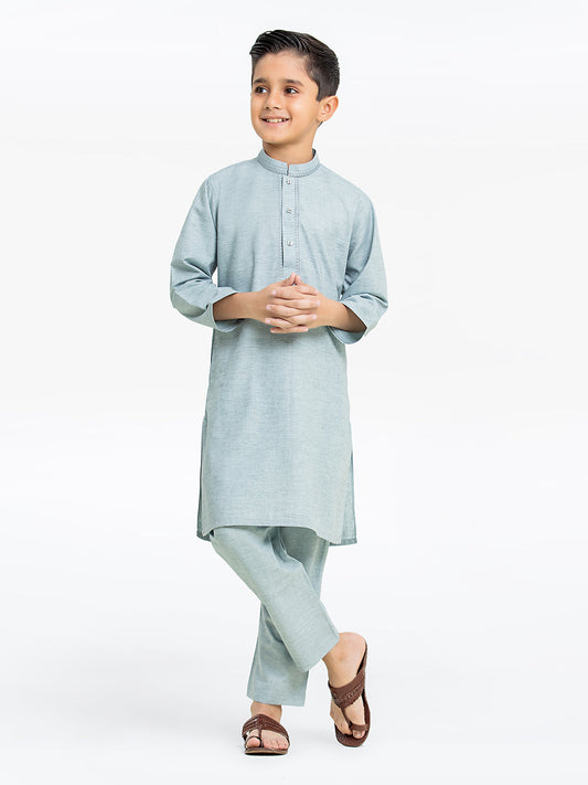 Boy's Blue Kurta Pajama